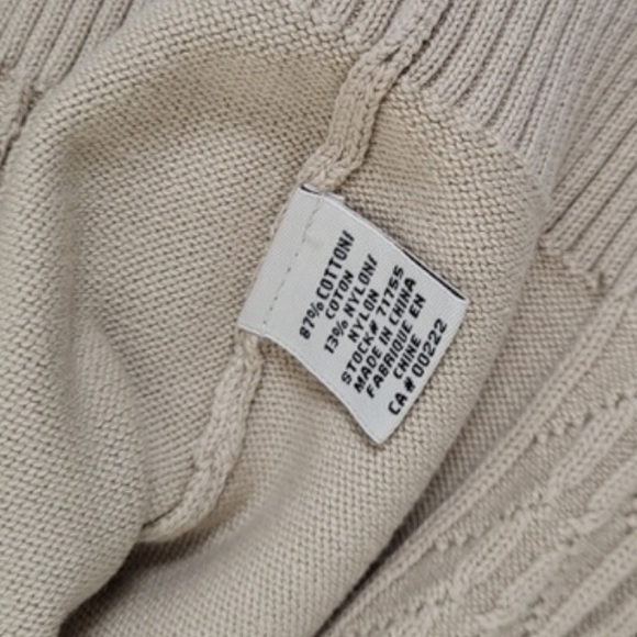 Vintage Jessica Sport Cream Double Zip Cable Cardigan - Picture 9 of 9